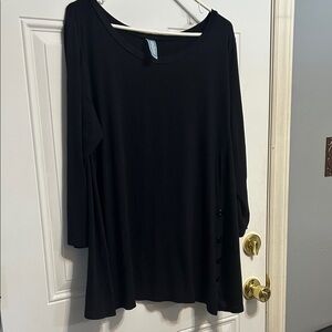 Ashley Blue Black Women's Top